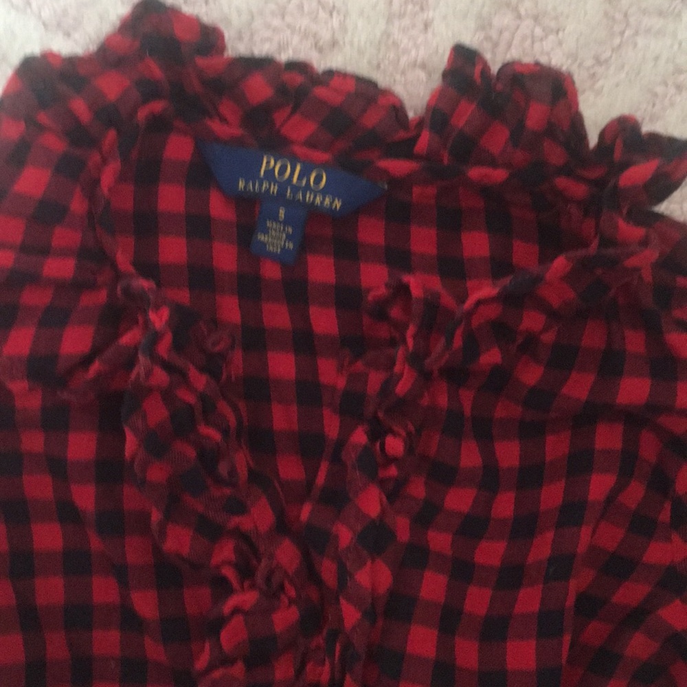 Polo RL Ruffle Front Top 4-5T - Picture 2 of 2